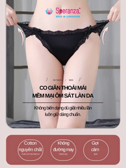 Quần Lót Nữ Ren Gợi Cảm Speranza | Chất Lụa Mềm, Đáy Cotton Thoáng Mát | Size M–XL - SPQ558SH