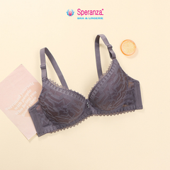 Áo ngực nữ size lớn ren mút mỏng cup chéo 3/4 bầu ngực SPA541SH