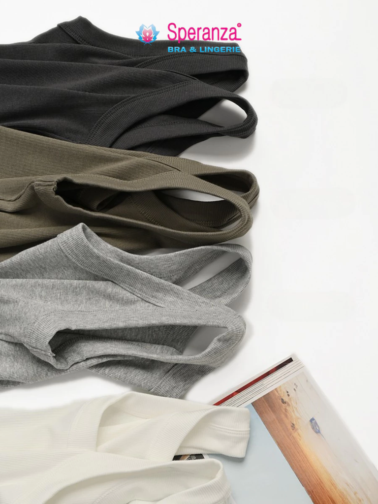 Áo Tank Top Nữ Basic Cotton Co Giãn Áo Thun Ba Lỗ Ôm Dáng Mặc Trong, Ở Nhà, Tập Thể Dục - SPAL0011SH