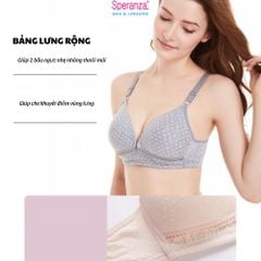 Áo ngực nữ cho bé bú chấm bi cúc bấm giữa tiện lợi SPAB639SH