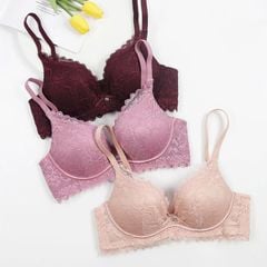 Áo ngực nữ không gọng mút mỏng ren mềm mịn thoải mái SPA7317SH