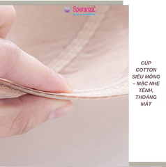 Áo Ngực Không Gọng Speranza – Nâng Nhẹ, Thoáng Mát, Không Cộm Mặc Cả Ngày Không Khó Chịu - SPA0008SH