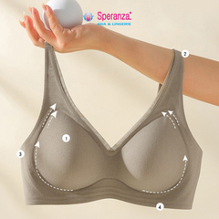 Áo ngực nữ không đường may v-line  mềm gom ngực tạo dáng SPA533SH