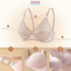Áo ngực nữ không gọng mút cotton mềm mỏng nhẹ thoải mái SPA2828SH