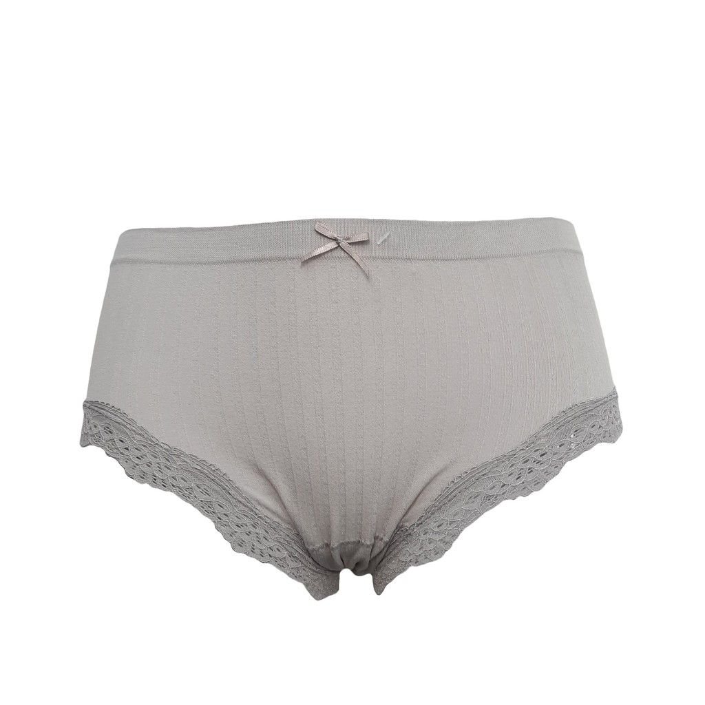 Quần lót nữ seamless phối ren không đường may cạp vừa SPQ381SH