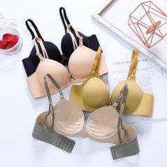 Áo ngực nữ không gọng su vân đệm dày nâng đẩy không hằn trên da SPA497SH