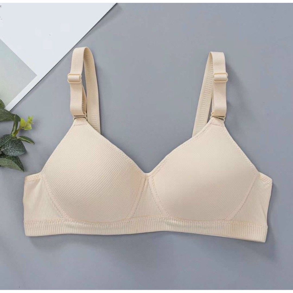 Áo ngực nữ không gọng mút mỏng vải mềm gram màu pastel SPA378SH