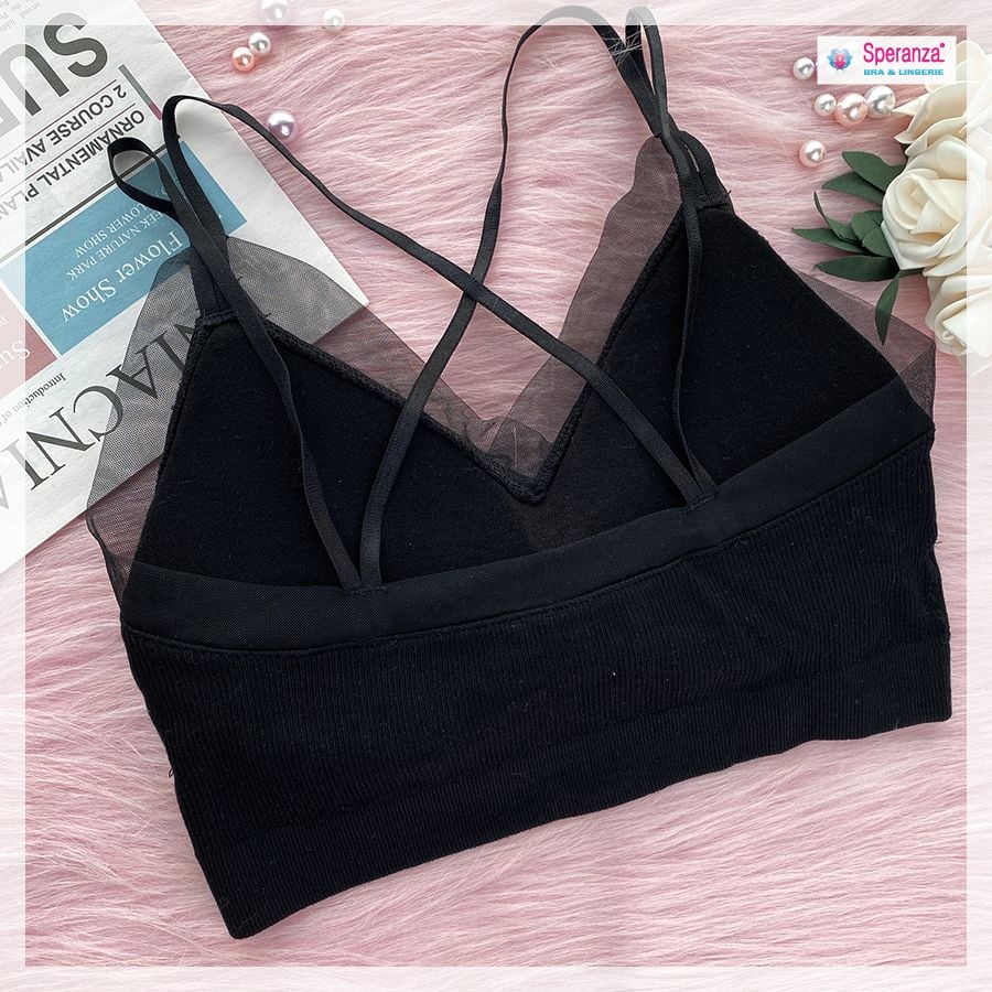 Áo bra nữ 2 dây chữ v hở lưng không gọng nâng ngực SPAL1952SH