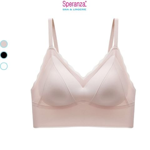 Áo bra nữ 4 dây cổ chữ v hở lưng không gọng mút rất mỏng SPAL2505SH