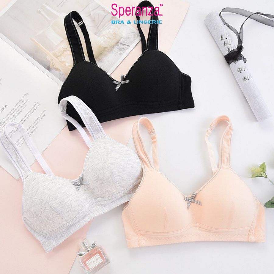 Áo ngực nữ không gọng mút mỏng nhẹ nhàng vải cotton SPA168SH