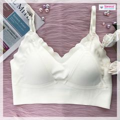 Áo bra nữ 4 dây cổ chữ v hở lưng không gọng mút rất mỏng SPAL2505SH