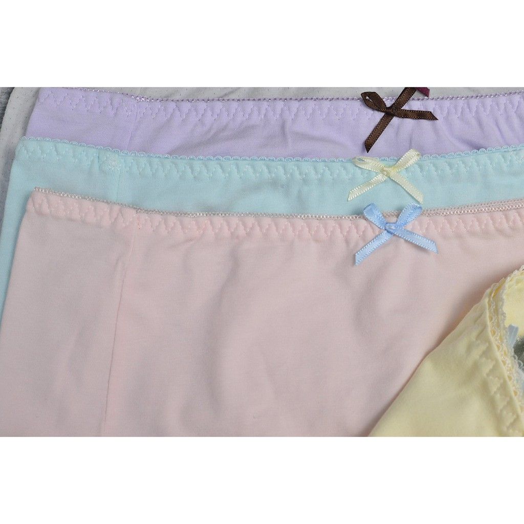 Combo 10 quần lót nữ cotton lưng vừa mát mềm thấm hút mồ hôi SPQ444SH