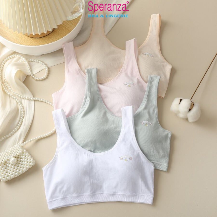 Áo Lá Nữ Sinh Speranza, Vải Cotton Mềm Mại, Thoáng Mát, Có Đệm Bên Trong - SPAL075SH