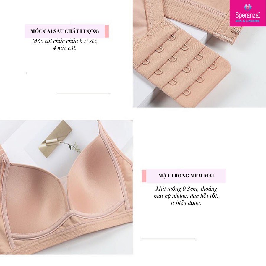 Áo ngực nữ không gọng mút mỏng mềm mịn thoáng mát SPA7318SH