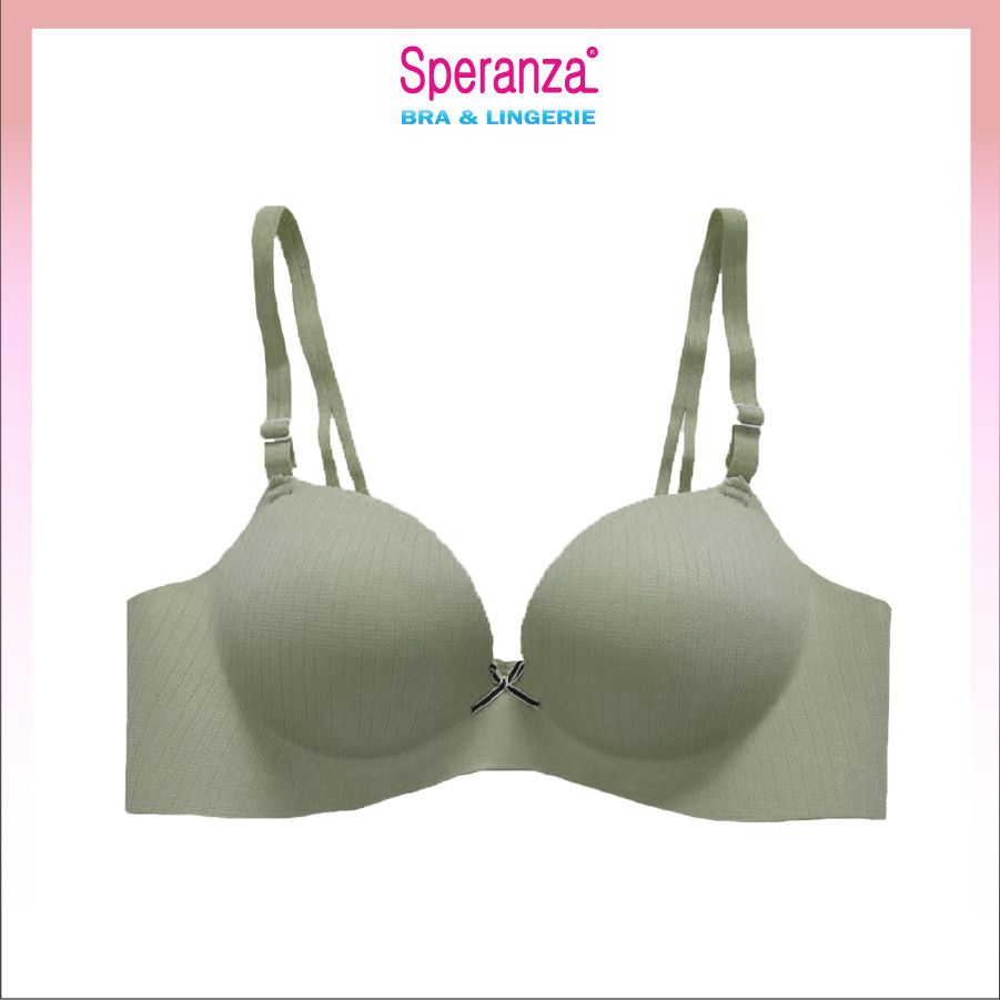 Áo ngực nữ không gọng su vân đệm dày nâng đẩy không hằn trên da SPA497SH
