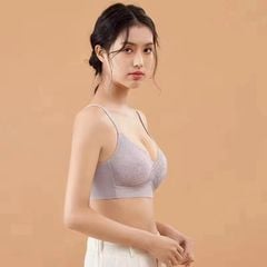 Áo ngực nữ không gọng mút mỏng phối ren mềm mại đẹp quyến rũ SPA3152SH