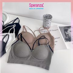 Áo bra nữ mút cao su đúc cotton dệt kim mềm thoáng mát co dãn tốt SPAL720SH