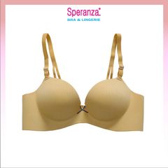 Áo ngực nữ không gọng su vân đệm dày nâng đẩy không hằn trên da SPA497SH