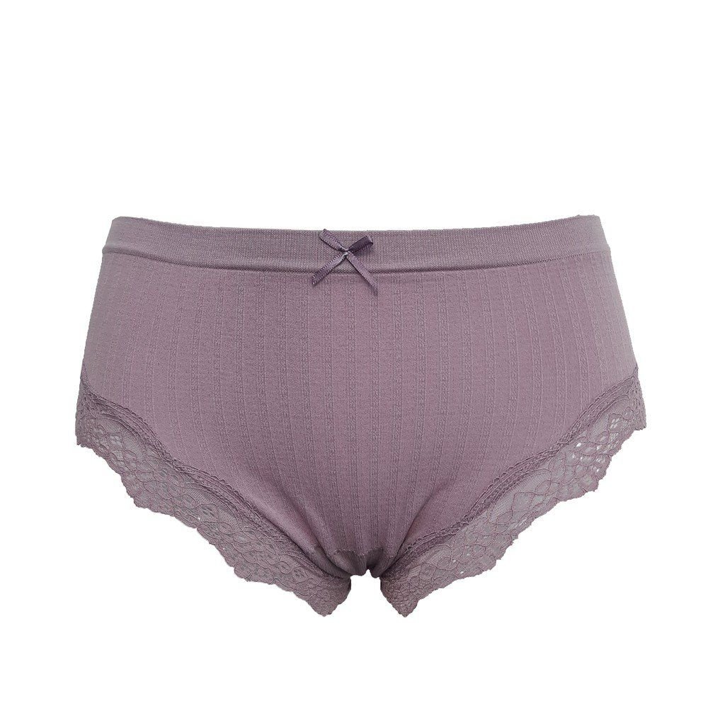 Quần lót nữ seamless phối ren không đường may cạp vừa SPQ381SH