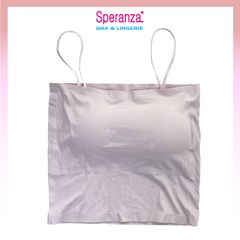 Áo Hai Dây Speranza, Vải Cotton sọc tăm dày Hai Lớp, Thun Mát, Co dãn 4 chiều Kèm Mút Ngực - SPAL3009SH