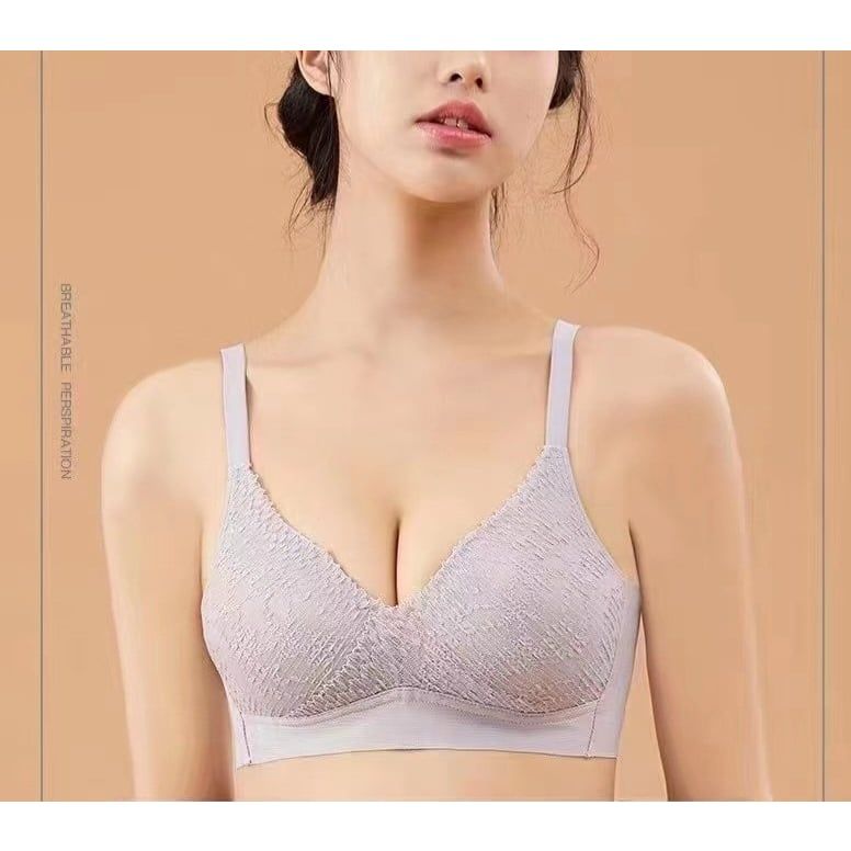 Áo ngực nữ không gọng mút mỏng phối ren mềm mại đẹp quyến rũ SPA3152SH