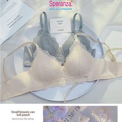 Áo ngực nữ không giọng mút mỏng ren dây chéo coton spa495SH