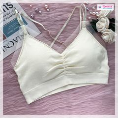 Áo bra nữ 2 dây chữ v hở lưng không gọng nâng ngực SPAL1952SH