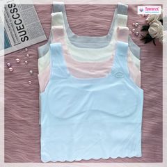 Áo bra nữ vai liền thân áo chữ u không gọng nâng ngực SPAL5860SH