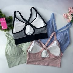 Áo thể thao nữ bra tập gym yoga cotton phù hợp 45-55kg SPAT9038SH