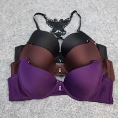 Áo ngực nữ mút dày ren lưng nâng ngực dây cài trước SPA029SH
