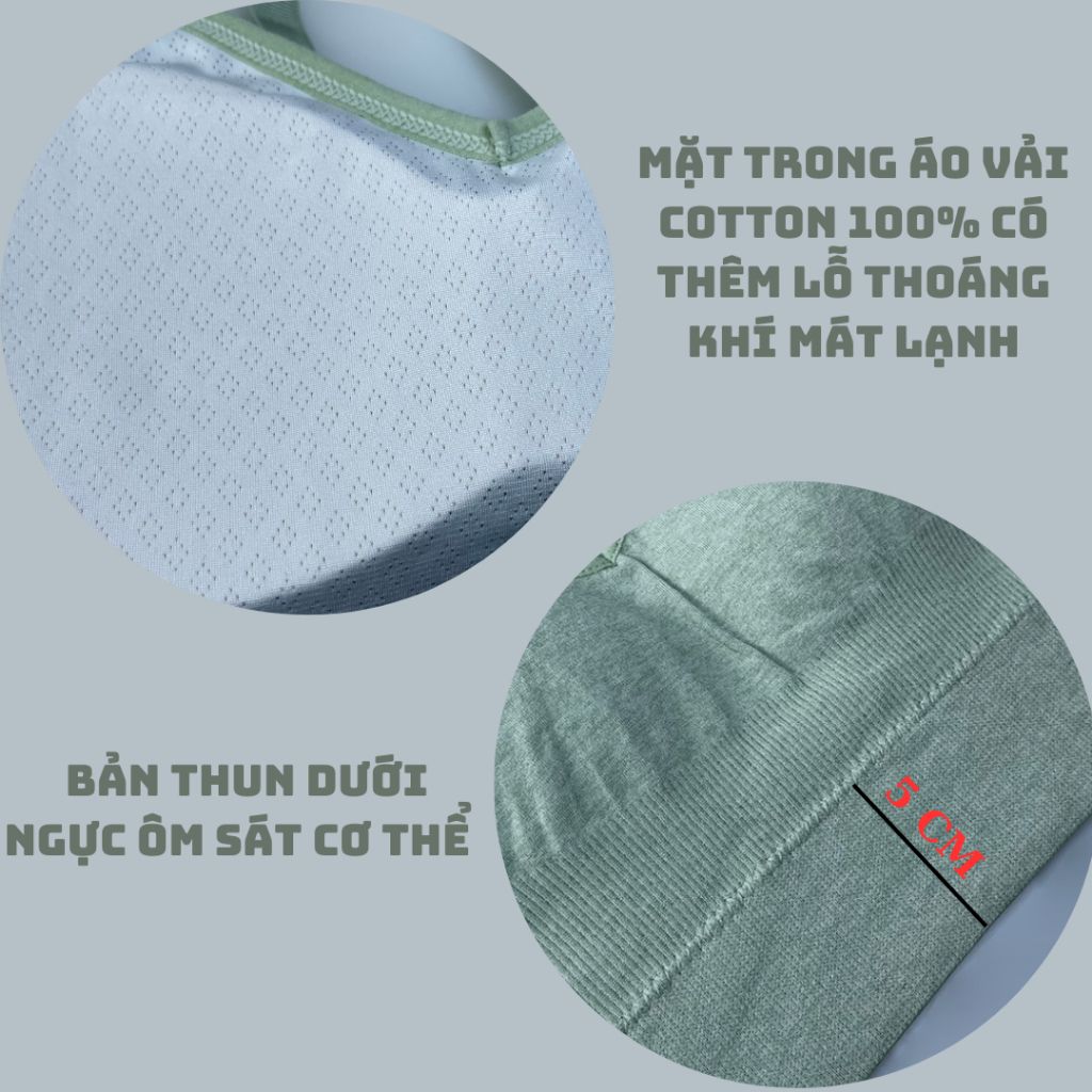 Áo thể thao nữ bra tập gym yoga cotton phù hợp 45-55kg SPAT9038SH