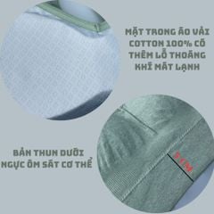Áo thể thao nữ bra tập gym yoga cotton phù hợp 45-55kg SPAT9038SH