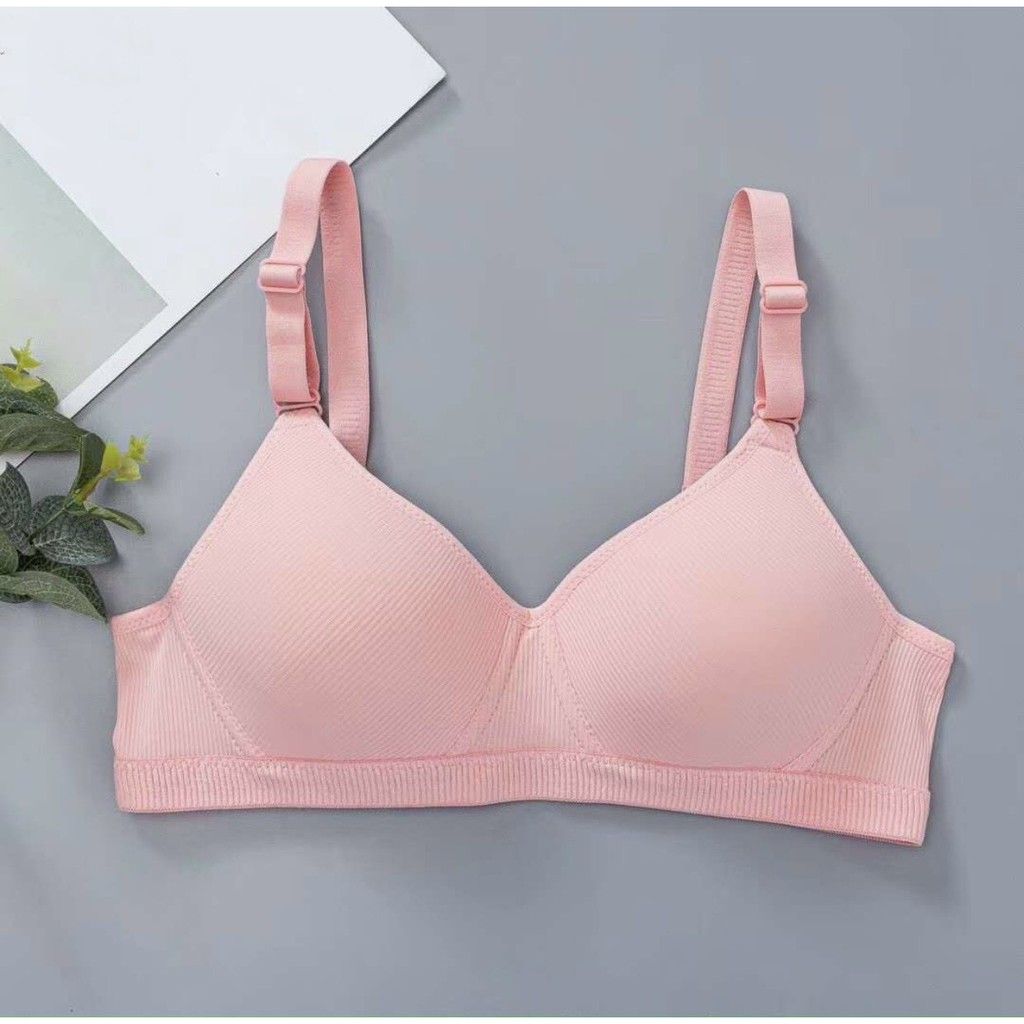 Áo ngực nữ không gọng mút mỏng vải mềm gram màu pastel SPA378SH