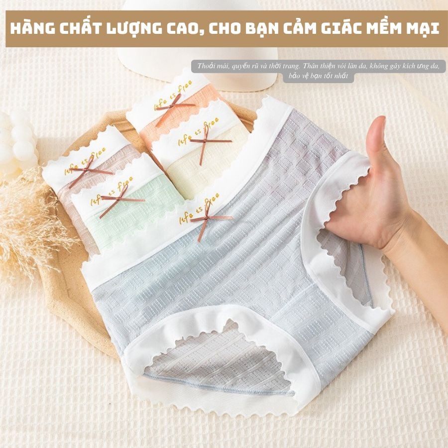 Quần lót nữ thiết kế đơn giản vải mềm nhẹ free size 45-55kg SPQ690SH