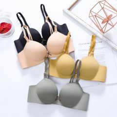 Áo ngực nữ không gọng su vân đệm dày nâng đẩy không hằn trên da SPA497SH