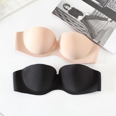 Áo ngực nữ có gọng đệm nâng ngực vải su không dây EXA813NK