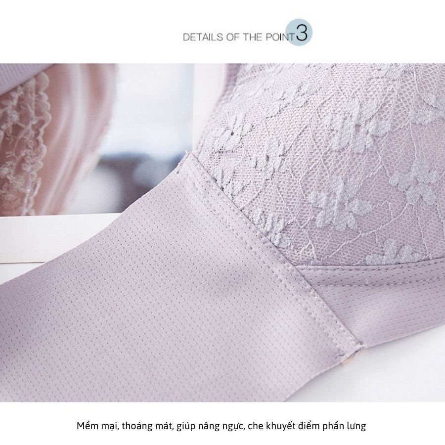 Áo ngực nữ không gọng mút mỏng phối ren mềm mại speranza SPA3177SH
