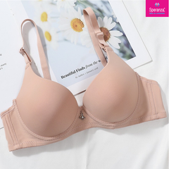Áo ngực nữ có gọng mút mỏng cup trơn cotton mềm mại SPA202SH