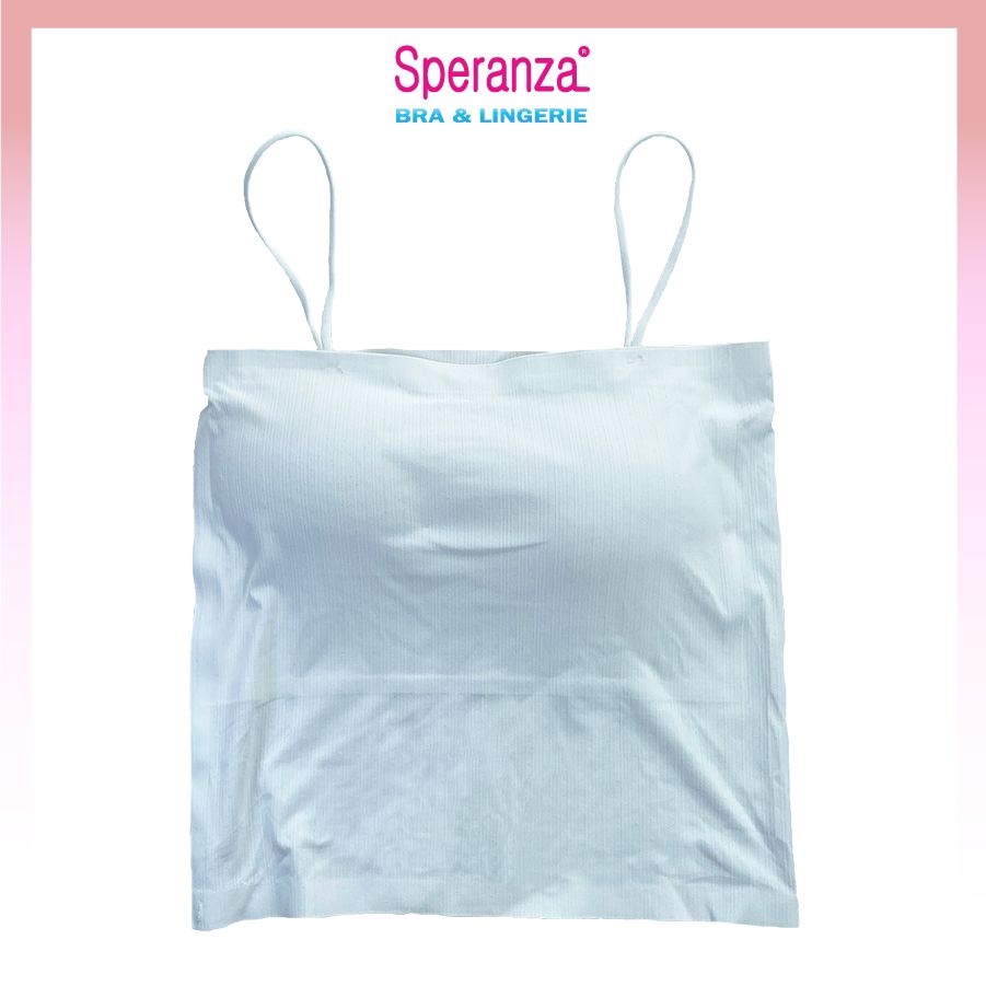 Áo Hai Dây Speranza, Vải Cotton sọc tăm dày Hai Lớp, Thun Mát, Co dãn 4 chiều Kèm Mút Ngực - SPAL3009SH