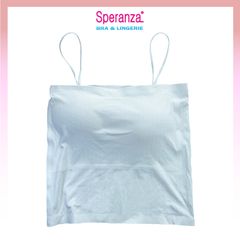 Áo Hai Dây Speranza, Vải Cotton sọc tăm dày Hai Lớp, Thun Mát, Co dãn 4 chiều Kèm Mút Ngực - SPAL3009SH