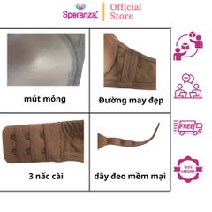 Áo ngực nữ không gọng mút mỏng mềm mại không gân speranza SPA602SH