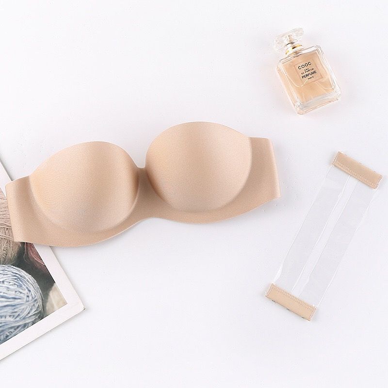 Áo ngực nữ có gọng đệm nâng ngực vải su không dây EXA813NK