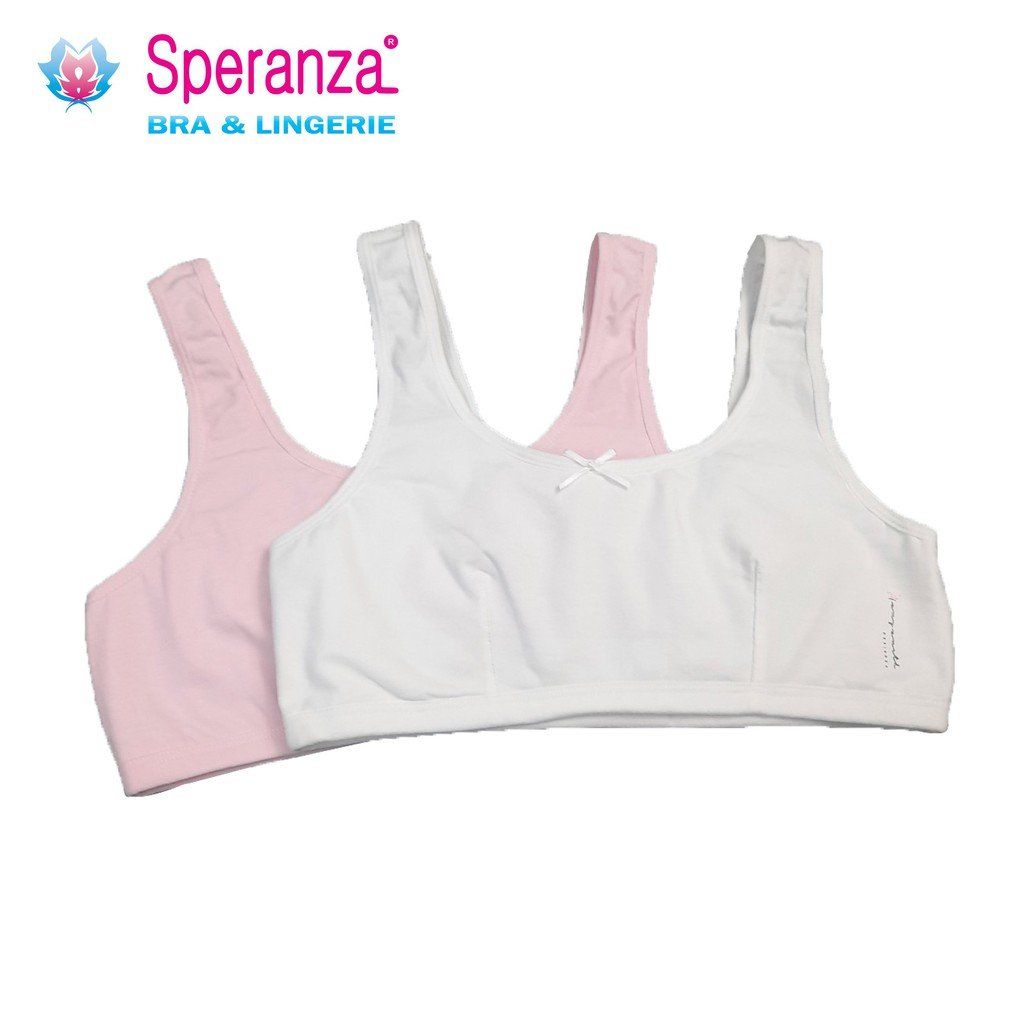 áo Lá Nữ Sinh không mút speranza, vải cotton dày, mềm mại, thấm hút mồ hôi tốt, vừa vặn thân hình bé gái 12-15 tuổi - SPAL7311SH