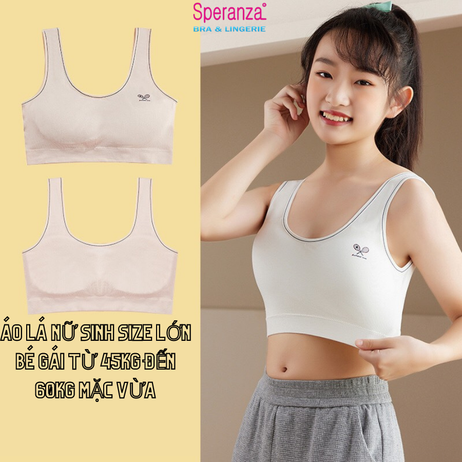 Áo Lá Nữ Sinh  Big Size Speranza, Vải Cotton Mềm Mại Thoáng Mát, Thiết Kế Vừa Vặn Cho Bạn Nữ 45-60kg - SPAL596SH