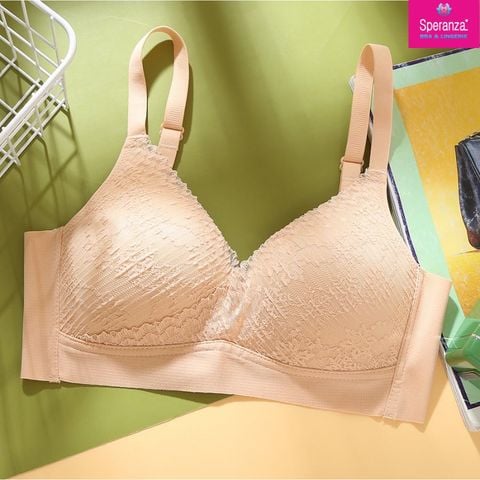 [CÓ SIZE LỚN 40, 42] Áo Ngực Speranza Không Gọng, Mút Mỏng, Phối Ren Mềm Mại, Tạo Nét Đẹp Sexy Quyến Rũ - SPA3152SH