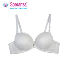 Áo ngực nữ có gọng mút vùa nâng ngực ren dây trơn cúp 3/4 SPA511SH