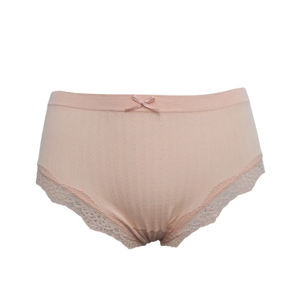 Quần lót nữ seamless phối ren không đường may cạp vừa SPQ381SH
