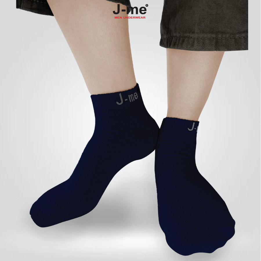 Set 5 đôi vớ nam J-me, vải cotton mềm mại, kháng khuẩn và khử mùi hiệu quả cao, size chấn từ 35-44 mang vừa - JMS003SH