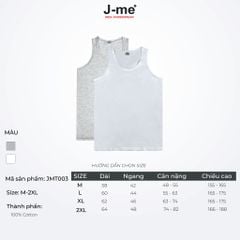 Áo lót ba lỗ thể thao nam thấm hút co giãn thoải mái JMT003SH