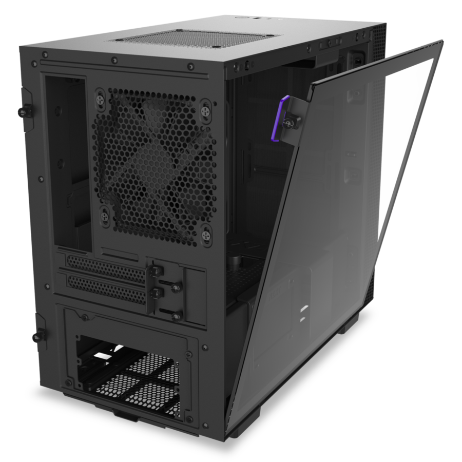  Vỏ case NZXT H210 MATTE BLACK (CA-H210B-B1) (Mini Tower/Màu Đen) 